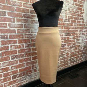 Tan Pencil Skirt